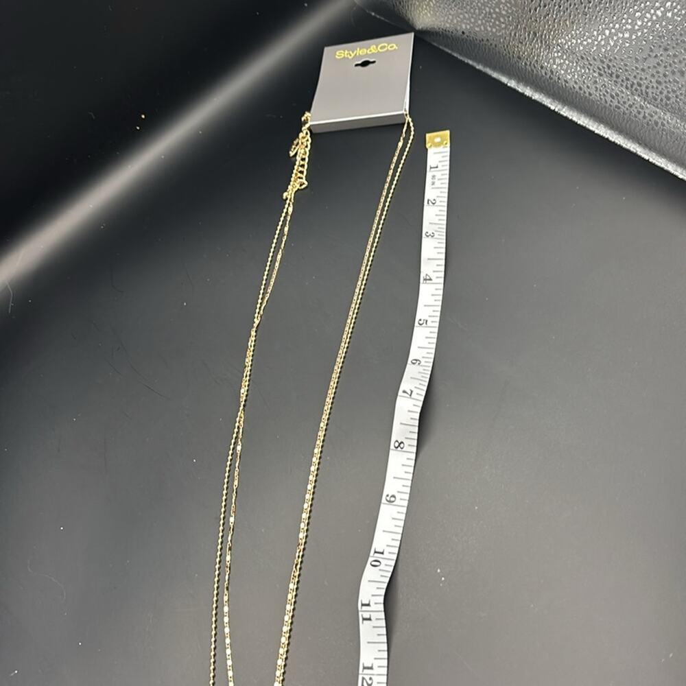 Style & Co necklace.‎ Long necklace with large turquoise rock - Picture 3 of 4
